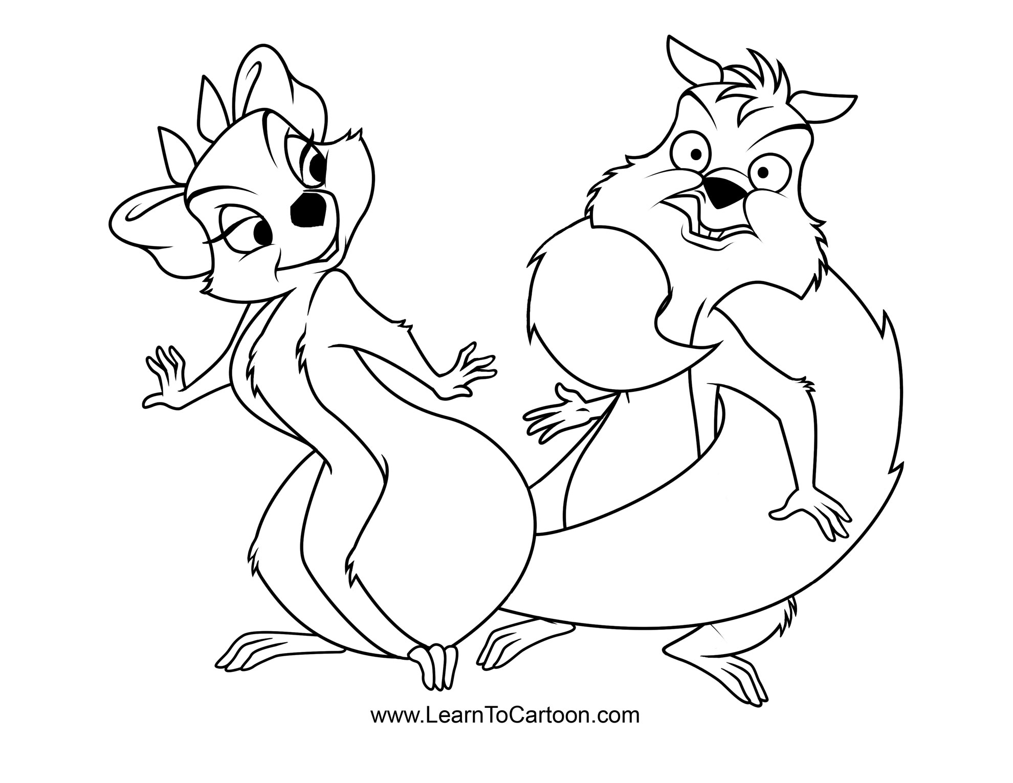 Learn To Cartoon Coloring Page
